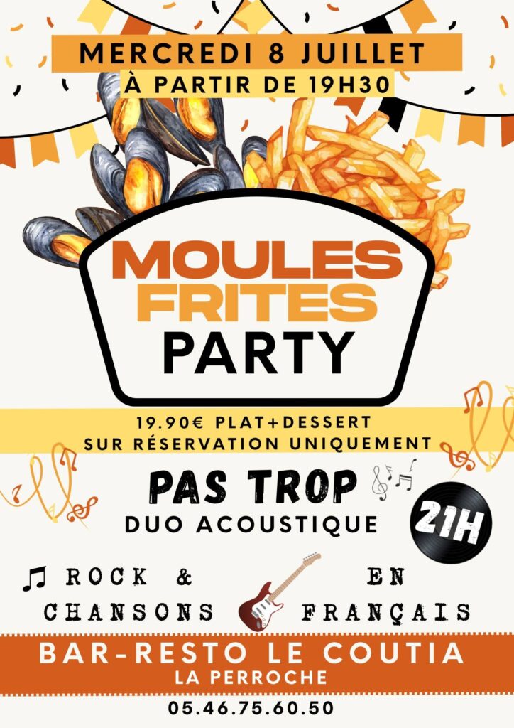 SOIREE MOULES FRITES PARTY & CONCERT