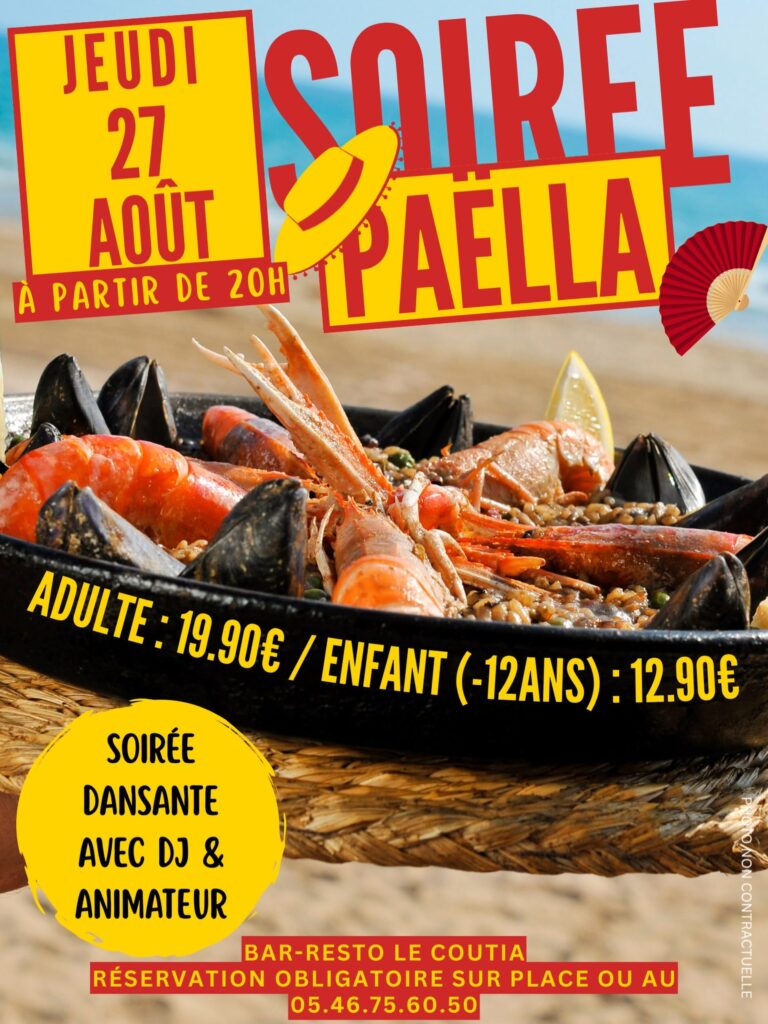 SOIRÉE PAELLA avec animation