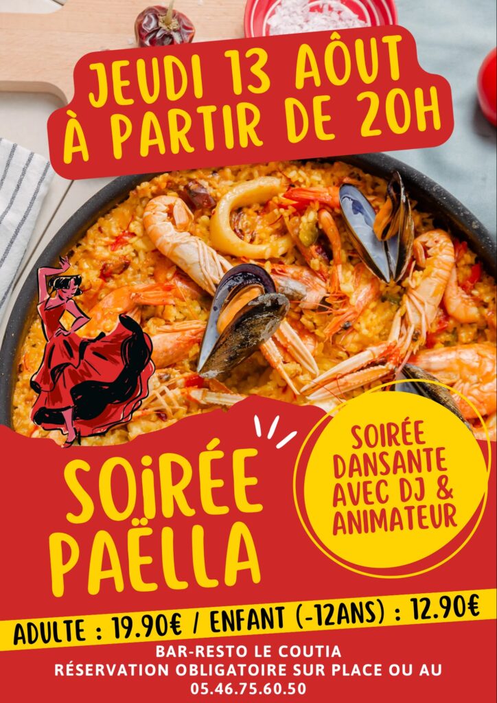 SOIRÉE PAELLA avec animation